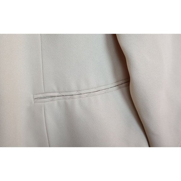 JUSTIN TAYLOR - WOMEN'S BEIGE EMBROIDERED BLAZER JACKET - SIZE 10 - Picture 5 of 6